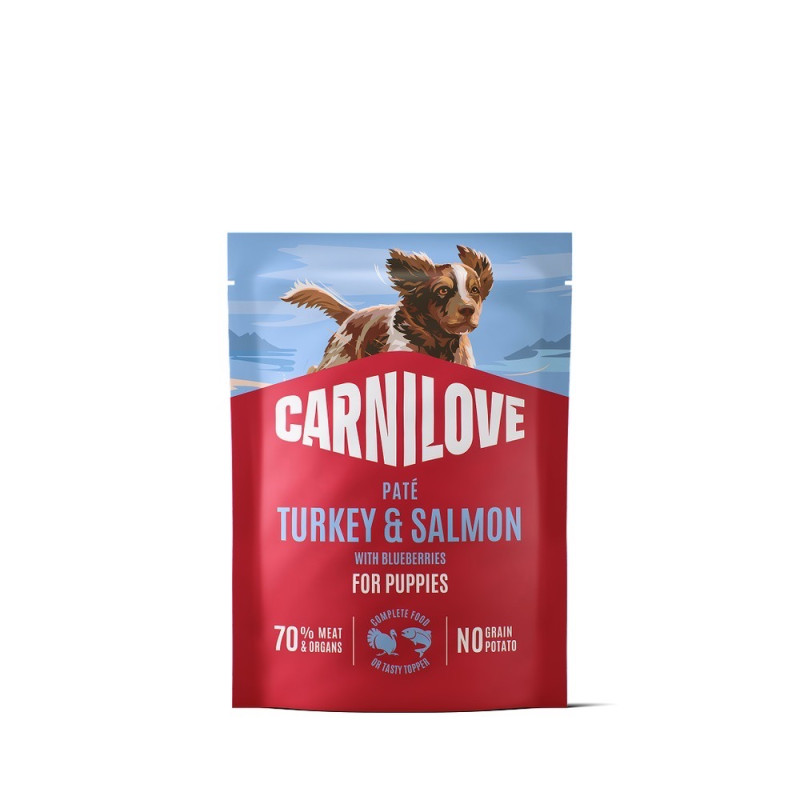 Carnilove Turkey & Salmon With Blueberries вологий корм з індичкою та лососем для щенят, 300 гр