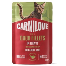 Carnilove Gravy Duck With Catnip вологий корм для котів з качкою, 85 гр