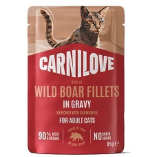 Carnilove Gravy Wild Boar With Chamomile вологий корм з кабаном для котів, 85 гр