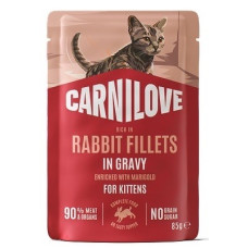 Carnilove Gravy Rabbit With Marigold Kitten вологий корм для кошенят з кроликом, 85 гр