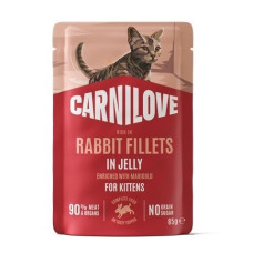 Carnilove Jelly Rabbit With Marigold вологий корм для кошенят з кроликом, 85 гр