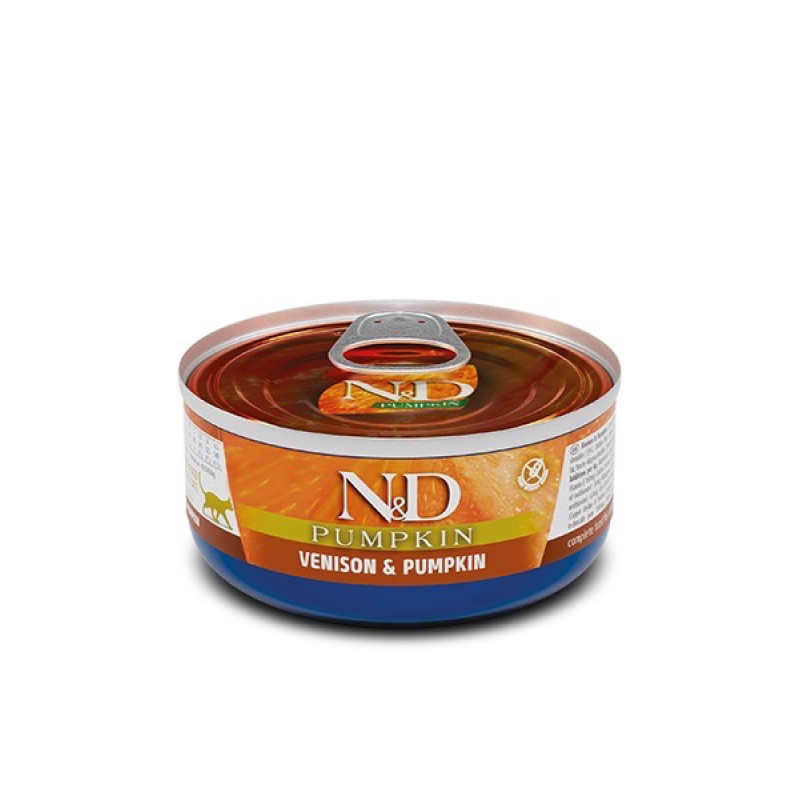 Farmina N&D GF Pumpkin Venison Cat вологий корм з олениною для котів, 80 г