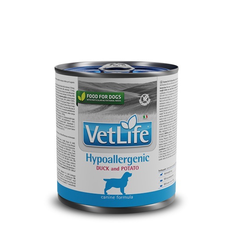 Farmina Vet Life Hypoallergenic Duck & Potato влажный корм с уткой для собак при пищевой аллергии, 300 г