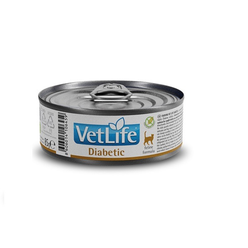 Farmina VetLife Diabetic влажный корм для котов с диабетом, 85 гр