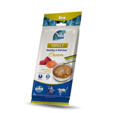 Farmina N&D GF Ocean Cat Cream Tuna & Salmon рідкі ласощі для котів з тунцем та лососем, 15 г х 4 шт