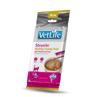 Farmina Vet Life Cat Struvite Creamy Treat Chicken & Tuna лакомство для котов при мочекаменной болезни, 15 г х 4 шт