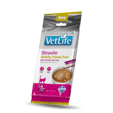 Farmina Vet Life Cat Struvite Creamy Treat Chicken & Tuna ласощі для котів при сечокам'яній хворобі, 15 г х 4 шт