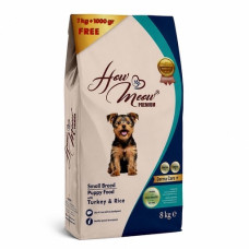 How Meow Puppy Mini Turkey сухой корм с индейкой для щенят малых пород, 8 кг