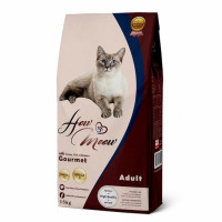 How Meow Cat Gourmet сухий корм для котів з індичкою, куркою та рибою, 15 кг