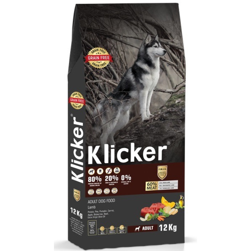 Klicker Dog All Breeds Lamb сухий корм для собак з ягнятком, 12 кг