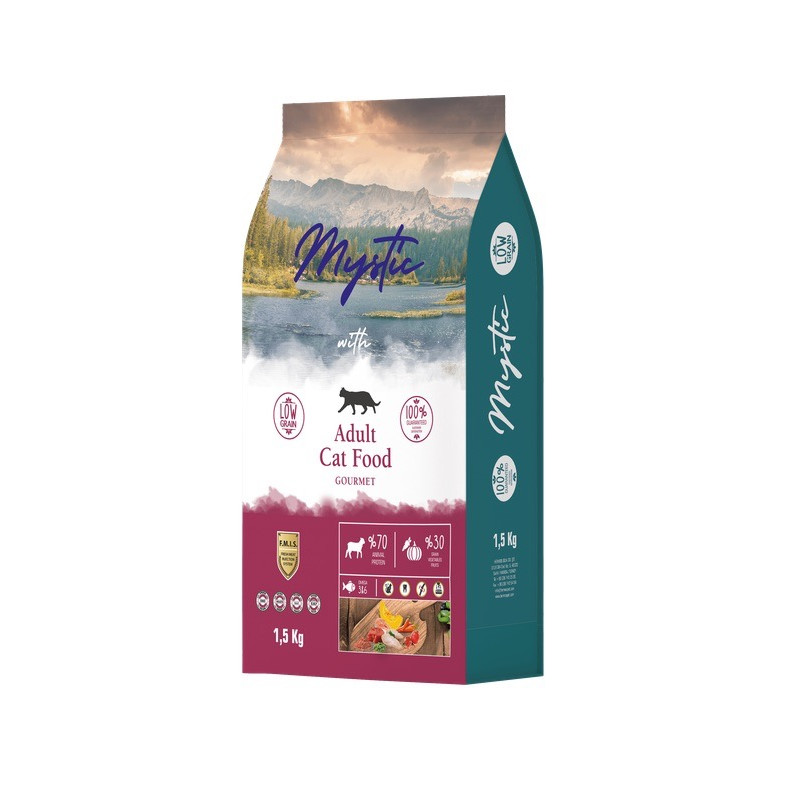 Mystic Cat Gourmet сухий корм для вибагливих котів, 1.5 кг