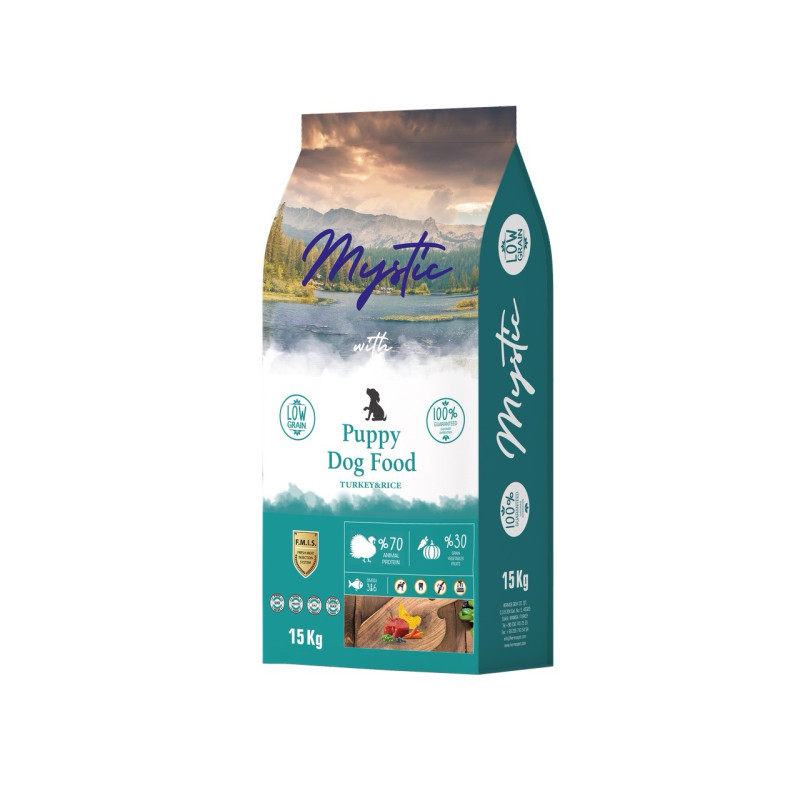 Mystic Puppy Turkey сухой корм с индейкой для щенят, 15 кг