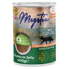 Mystic Cat Sterilized Salmon Jelly влажный корм с лососем для стерилизованных котов, 400 г