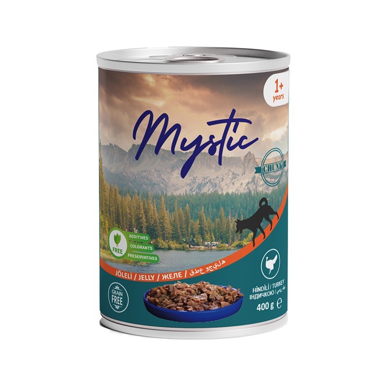 Mystic Dog Turkey Jelly вологий корм для собак з індичкою, 400 г