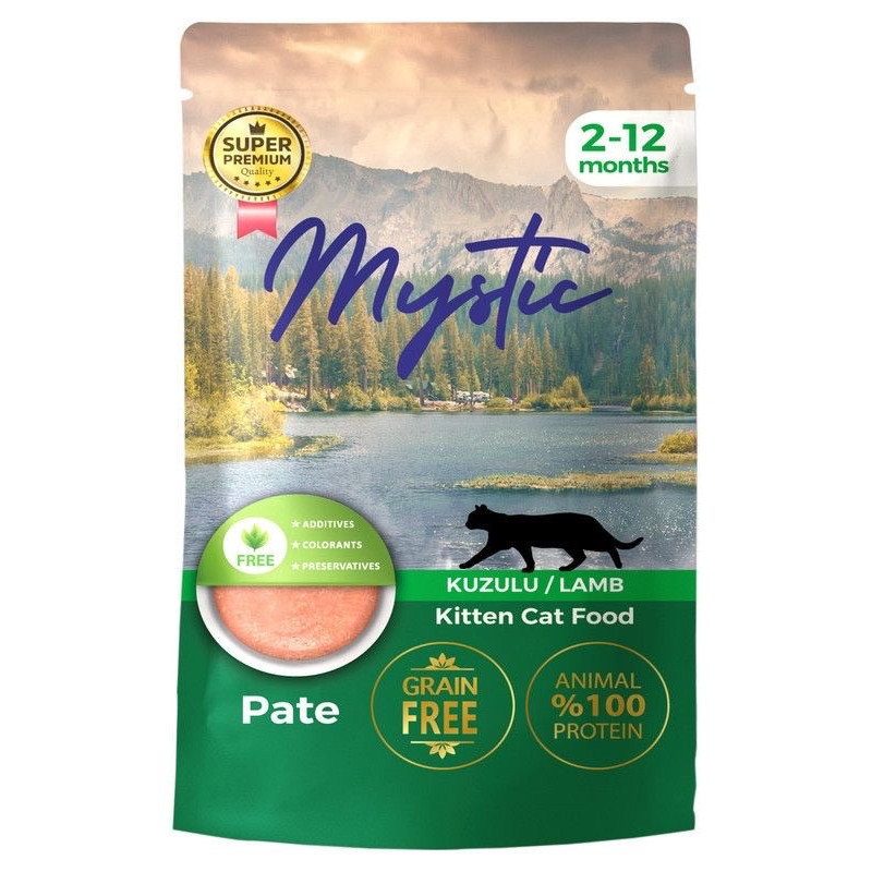 Mystic Kitten Lamb Pate влажный корм для котят с ягненком, 85 г