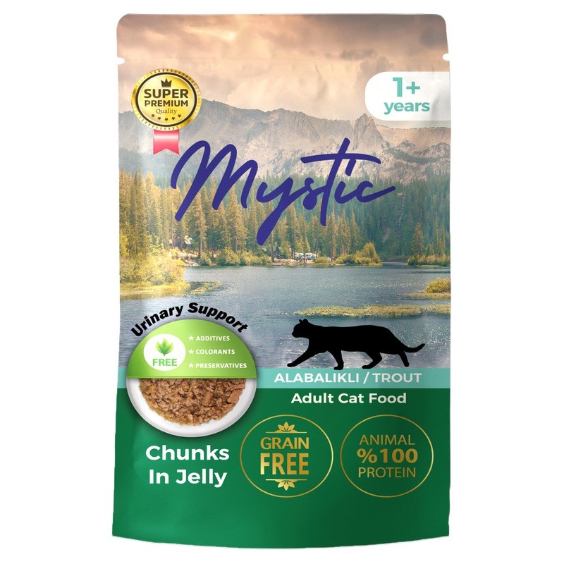 Mystic Cat Trout Jelly вологий корм для котів з фореллю, 85 г