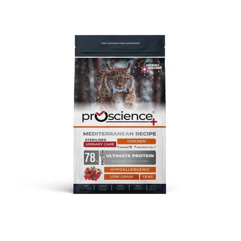 ProScience Sterilised Cat Chicken сухий корм із куркою для стерилізованих котів, 1.5 кг