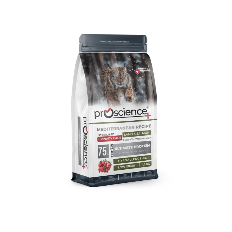 ProScience Sterilised Cat Lamb & Salmon сухий корм з лососем та ягням для стерилізованих котів, 1.5 кг - фото 3