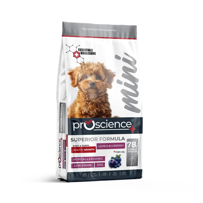ProScience Mini Baby & Puppy Lamb & Blueberry сухий корм з ягнятком для цуценят малих порід, 2 кг - фото 2