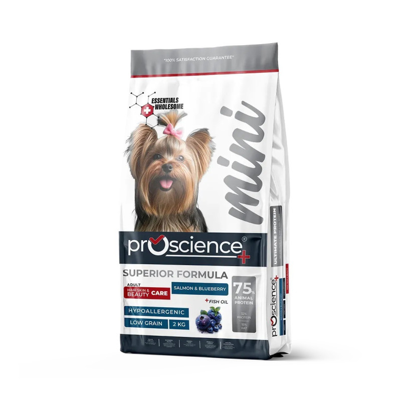 ProScience Mini Adult Dog Salmon & Blueberry сухий корм із лососем для собак малих порід, 2 кг - фото 3