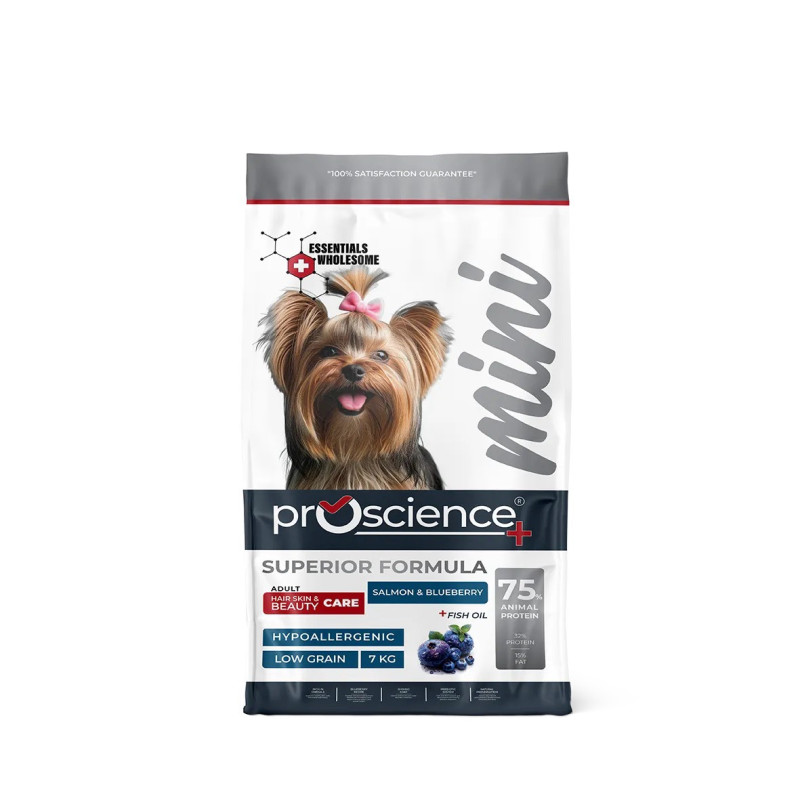 ProScience Mini Adult Dog Salmon & Blueberry сухий корм із лососем для собак малих порід, 7 кг