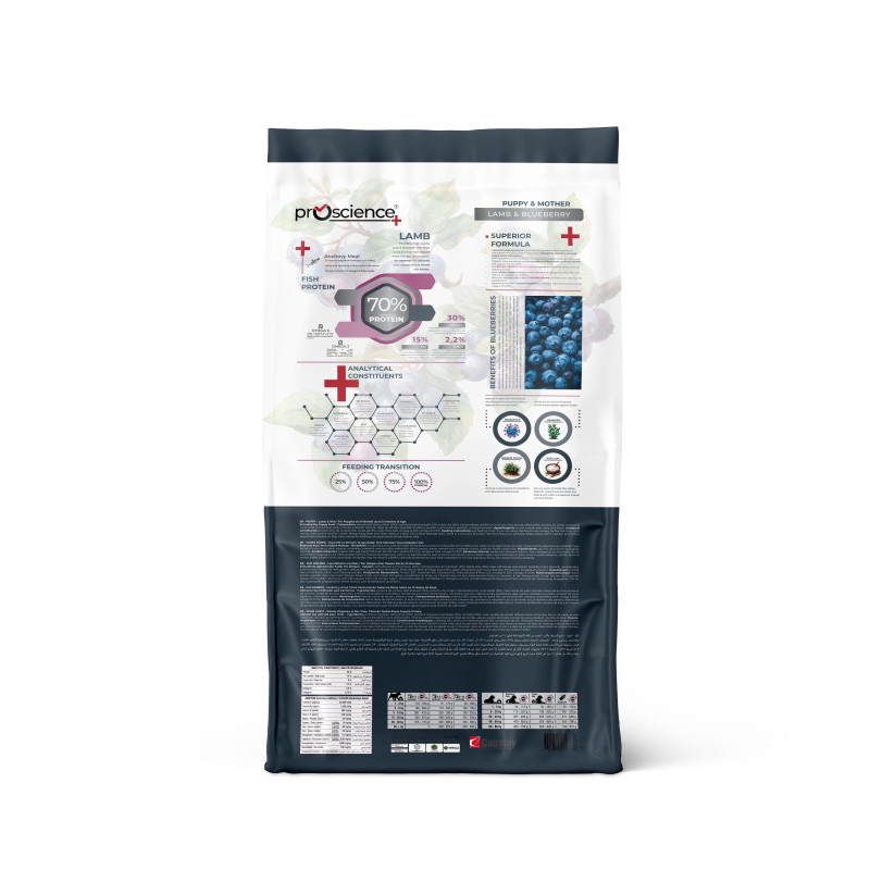 ProScience Puppy & Mother Lamb & Blueberry сухий корм для цуценят з ягнятком, 12 кг - фото 5