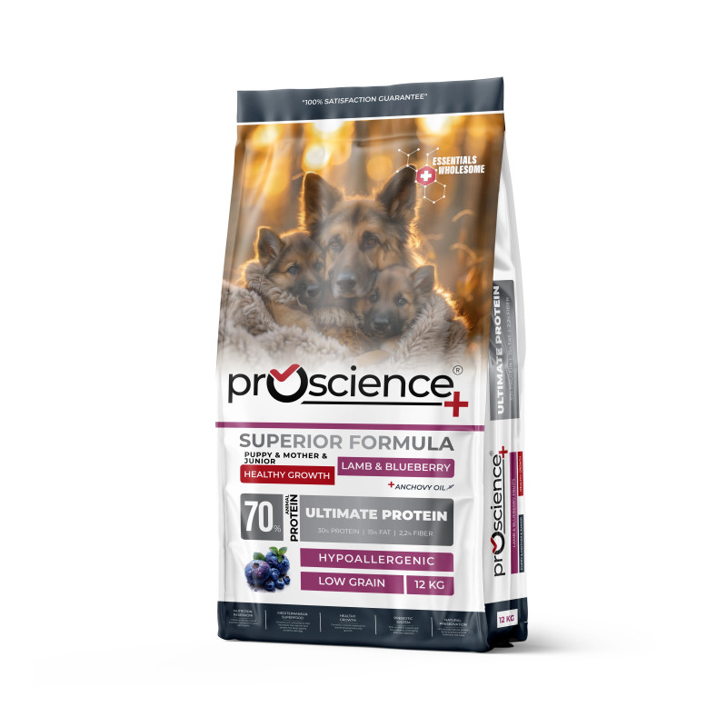 ProScience Puppy & Mother Lamb & Blueberry сухий корм для цуценят з ягнятком, 12 кг - фото 3