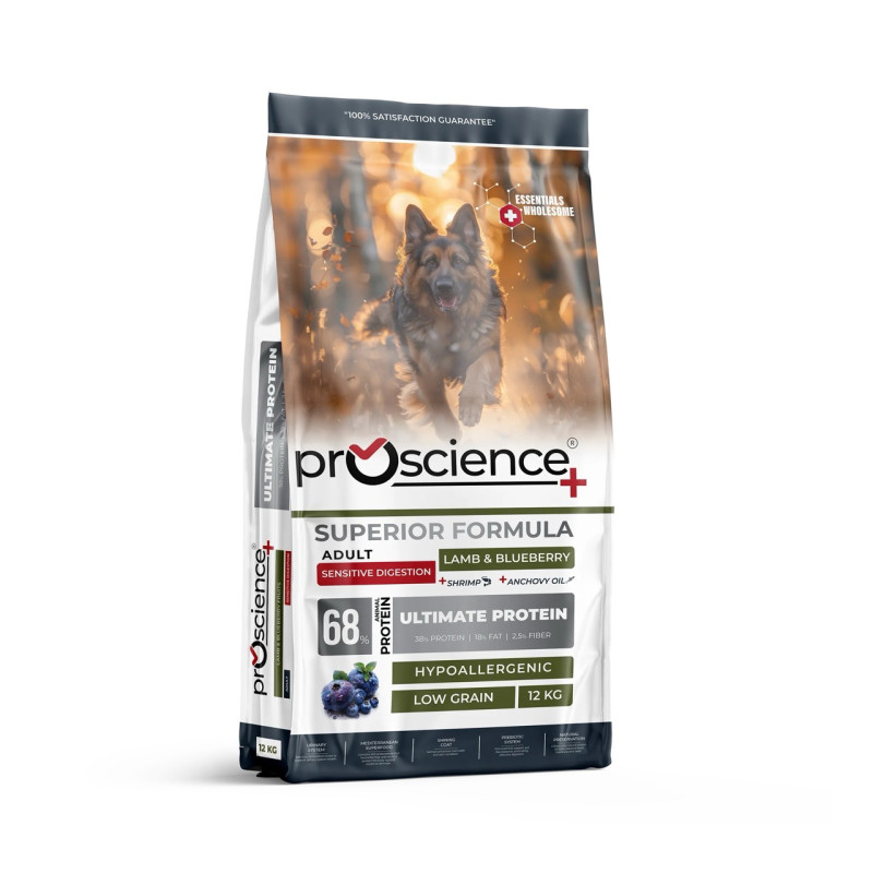 ProScience Adult Dog Lamb & Blueberry сухий корм з ягнятком для собак, 12 кг - фото 2