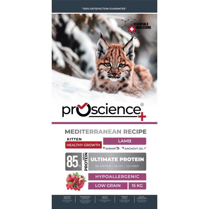 ProScience Kitten Lamb сухий корм з ягнятком для кошенят, 15 кг