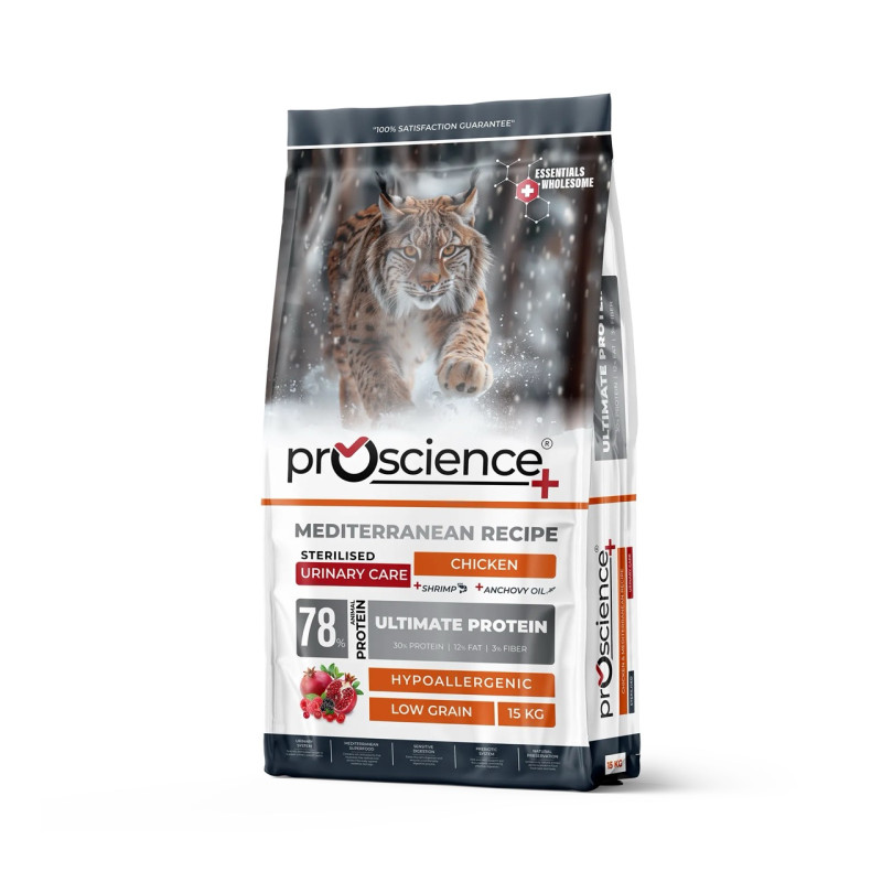 ProScience Sterilised Cat Chicken сухий корм із куркою для стерилізованих котів, 15 кг - фото 3