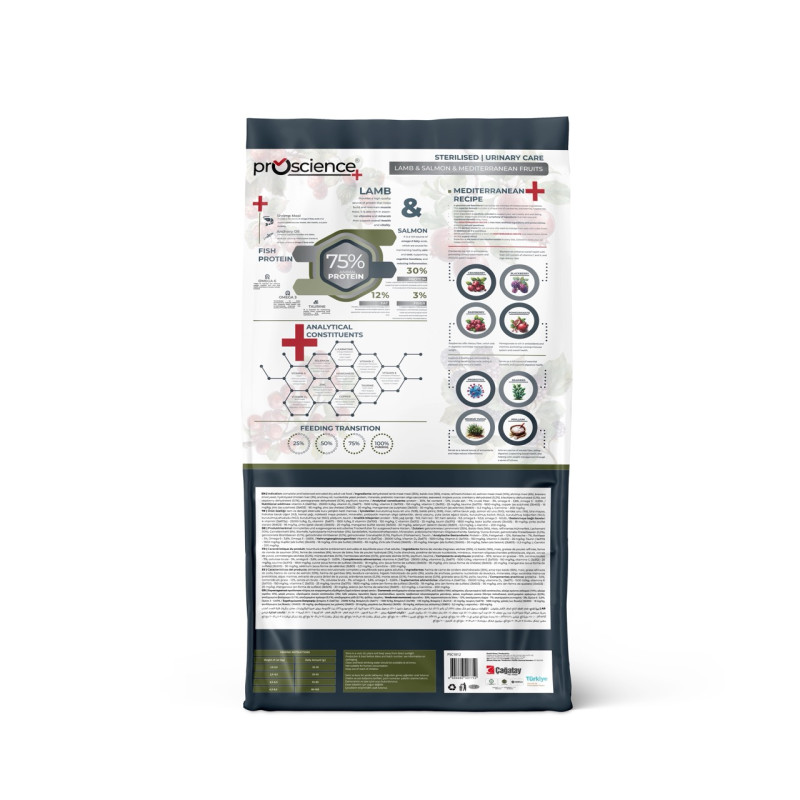 ProScience Sterilised Cat Lamb & Salmon сухий корм з лососем та ягням для стерилізованих котів, 15 кг - фото 5