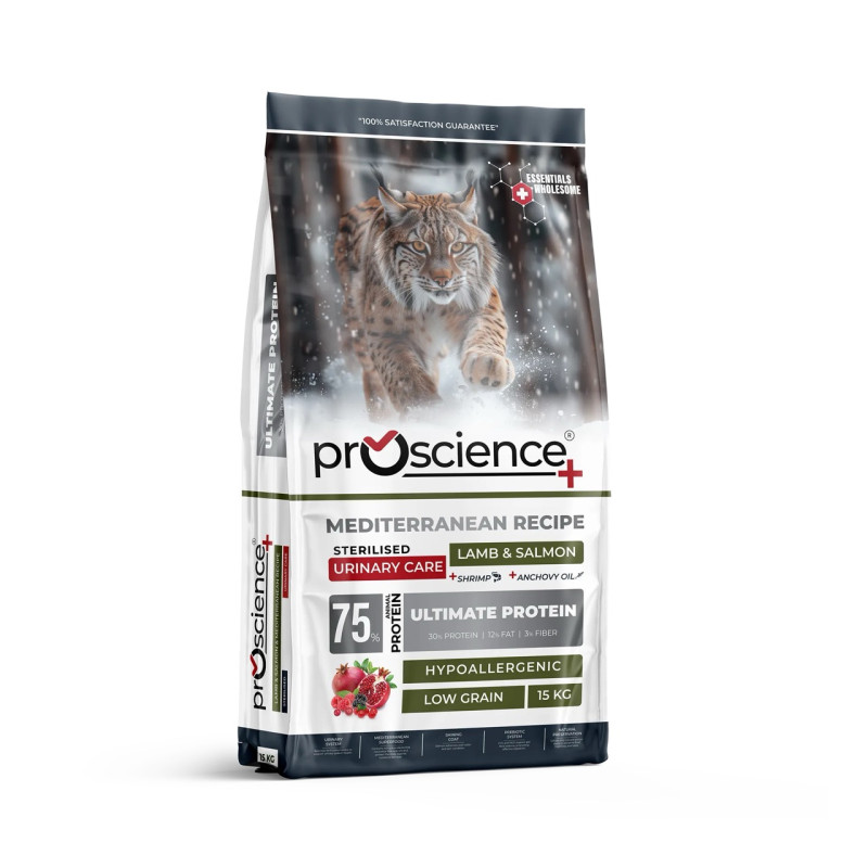 ProScience Sterilised Cat Lamb & Salmon сухий корм з лососем та ягням для стерилізованих котів, 15 кг - фото 2