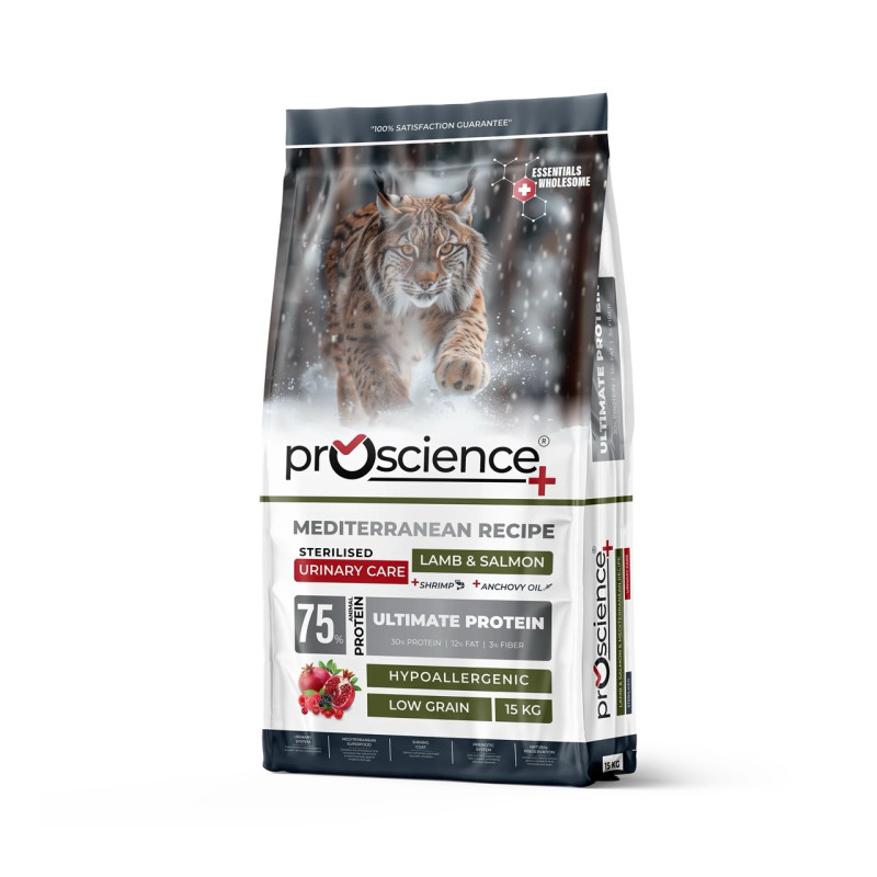 ProScience Sterilised Cat Lamb & Salmon сухий корм з лососем та ягням для стерилізованих котів, 15 кг - фото 3
