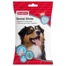 Beaphar Dental Sticks Medium & Maxi ласощі для чищення зубів у собак середніх та великих порід, 7 шт