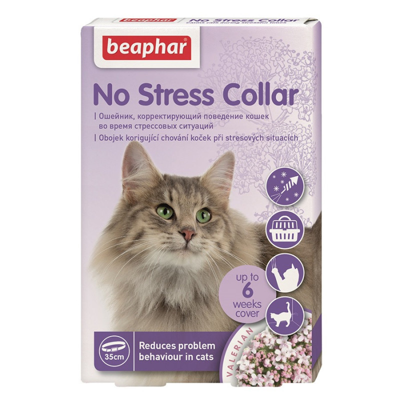 Beaphar No Stress Collar Cat заспокійливий нашийник для котів, 35 см