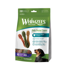 Whimzees Toothbrush XS лакомства для чистки зубов у собак малых пород, 48 шт
