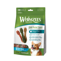 Whimzees Toothbrush S ласощі для чищення зубів у собак середніх порід, 24 шт