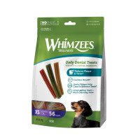 Whimzees Stix XS ласощі для чищення зубів у собак малих порід, 56 шт