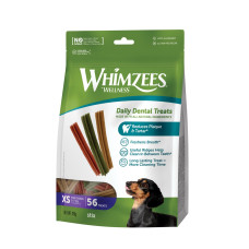 Whimzees Stix XS лакомства для чистки зубов у собак малых пород, 56 шт