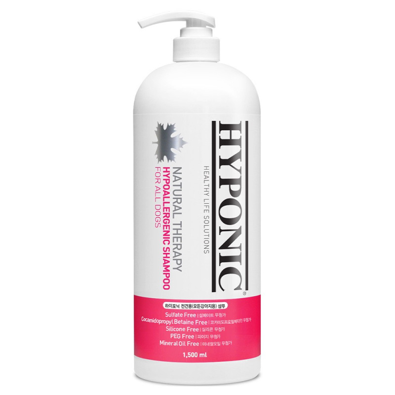 Hyponic Hypoallergenic Shampoo All Dogs гипоаллергенный шампунь для собак, 1.5 л