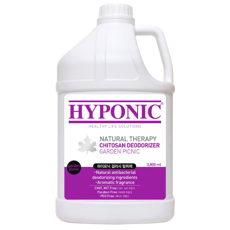 Hyponic Chitosan Deodorizer Garden Picnic Scent дезодорант для усунення запахів від собак та котів, 3.79 л