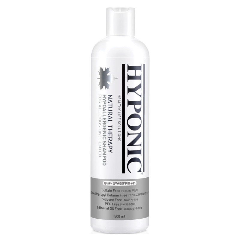 Hyponic Hypoallergenic Shampoo Dogs Unscented гипоаллергенный шампунь для собак, 500 мл