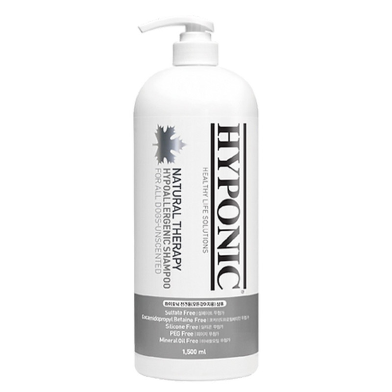 Hyponic Hypoallergenic Shampoo Dogs Unscented гипоаллергенный шампунь для собак, 1.5 л