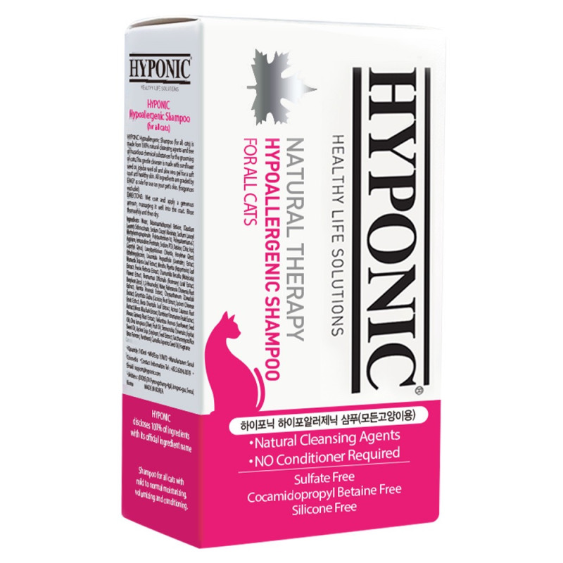 Hyponic Hypoallergenic Shampoo Jojoba Cats гипоаллергенный шампунь для котов, 10 саше х 10 мл