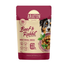 Araton Dog Beef And Rabbit вологий корм для собак з кроликом та яловичиною, 85 гр