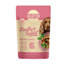 Araton Dog Poultry And Rabbit вологий корм для собак з птахом та кроликом, 85 гр
