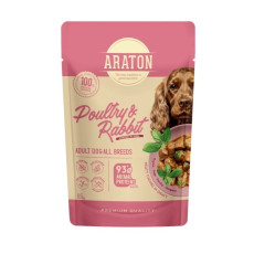 Araton Dog Poultry And Rabbit вологий корм для собак з птахом та кроликом, 85 гр