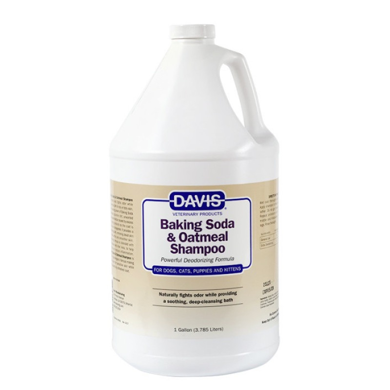 Davis Baking Soda & Oatmeal дезодорирующий шампунь для собак и котов, 3.79 л