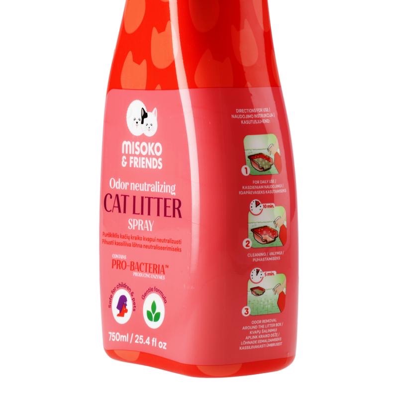 Misoko Odor Neutralizing нейтрализатор запахов от кошачьего туалета, 750 мл - фото 4