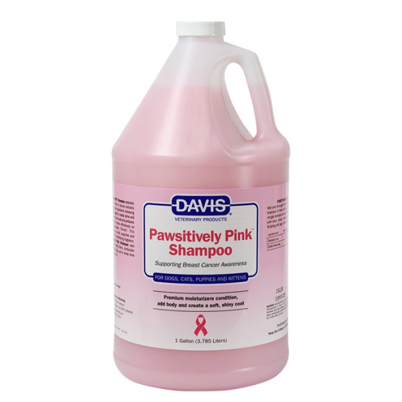 Davis Pawsitively Pink увлажняющий шампунь для собак и котов, 3.79 л